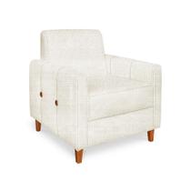 Poltrona Aurora Linho Rustico Natural - Lucadi Home