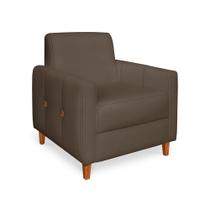 Poltrona Aurora Veludo Marrom - Lucadi Home Poltrona Aurora Veludo Marrom - Lucadi Home