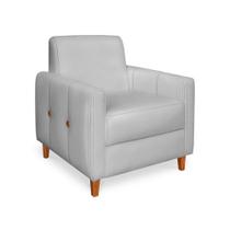 Poltrona Aurora Veludo Prata - Lucadi Home