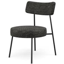 Poltrona Base Fixa Londres F01 Linho Chumbo Poltrona Base Fixa Londres F01 Linho Chumbo