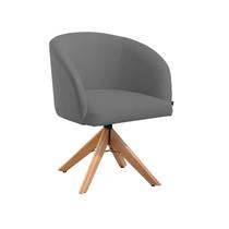 Poltrona Base Giratória Madeira Lisa Atena