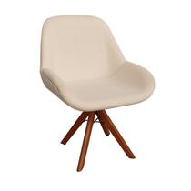 Poltrona Base Giratória Madeira Lisa Pandora