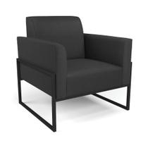 Poltrona Base Industrial Alta Preto Marisa material sintético Preto D03 - D'rossi Poltrona Base Industrial Alta Preto Marisa material sintético Preto D03 - D'rossi