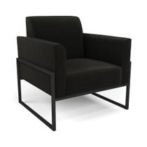 Poltrona Base Industrial Alta Preto Marisa Suede Preto D03 - D'rossi Poltrona Base Industrial Alta Preto Marisa Suede Preto D03 - D'rossi