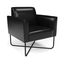 Poltrona Base X Industrial Preto Marisa Corano D03 - D'Rossi