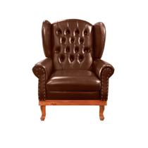 Poltrona Berger Chest Aurora Courano Marrom Café Poltrona Berger Chest Aurora Courano Marrom Café