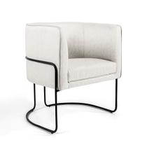 Poltrona betina linho creme a-48 base de Poltrona betina linho creme a-48 base de