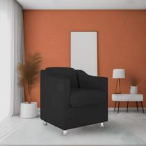 Poltrona Bia Decorativa Reforçada Recepção Clínica Salão Sala de Estar Suede Poltrona Bia Decorativa Reforçada Recepção Clínica Salão Sala de Estar Suede