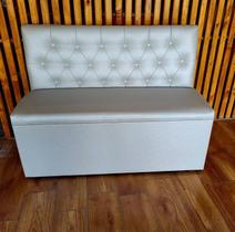 Poltrona booth 1,10cm cedro branco Poltrona booth 1,10cm cedro branco