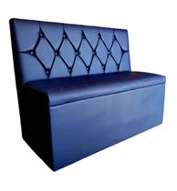 Poltrona booth black 1,30cm capitone a mão