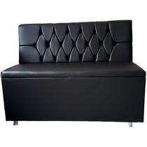 Poltrona booth black 1,90cm capitone a mão Poltrona booth black 1,90cm capitone a mão