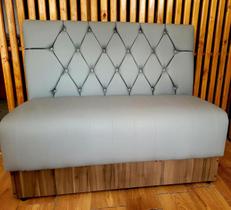 Poltrona booth super luxo 1,20cm amadeirada