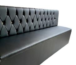 Poltrona booth ultra black 3,00cm 7 lugares