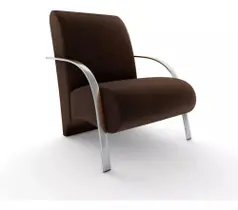 Poltrona braço de alumínio sala escritório salão recepção Poltrona braço de alumínio sala escritório salão recepção