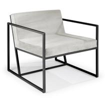 Poltrona Buriti Aço Carbono Preto