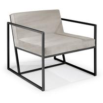 Poltrona Buriti Aço Carbono Preto