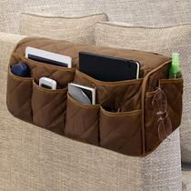 Poltrona Caddy MEHIDFY, sofá impermeável, organizador de apoio de braço, marrom