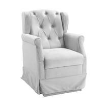 Poltrona Cadeira de Amamentação Balanço Ternura Material Sintético Branco Star Confort