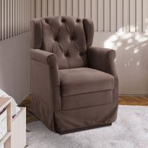 Poltrona Cadeira de Amamentação Balanço Ternura Suede Shop das Cabeceiras Poltrona Cadeira de Amamentação Balanço Ternura Suede Shop das Cabeceiras