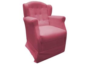 Poltrona Cadeira De Amamentação Com Balanço Manu Suede Rosa Mz Decor Poltrona Cadeira De Amamentação Com Balanço Manu Suede Rosa Mz Decor