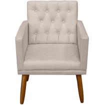 Poltrona Cadeira de Recepção Decorativa Capitone Resistente Escritório Sala de estar Sala de espera