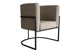 Poltrona Cadeira Decorativa base de ferro Matrix CairoAzul