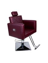 Poltrona/Cadeira EVIDENCE Hidráulica Reclinável Base Quadrada para Salão de Beleza e Barbearia.