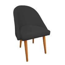 Poltrona Cadeira Lua Star Decorativa Veludo Preto