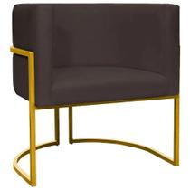 Poltrona - Cadeira Luna Base Metalica Smf Decor Preto Poltrona - Cadeira Luna Base Metalica Smf Decor Preto