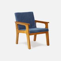 Poltrona Cadeira Madeira Conforto Sala Decorativa Varanda Rustica