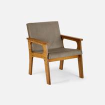 Poltrona Cadeira Madeira Conforto Sala Decorativa Varanda Rustica