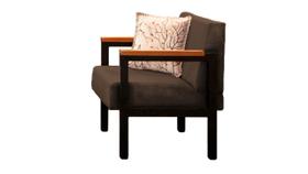 Poltrona Cadeira Minas - Tecido Marrom