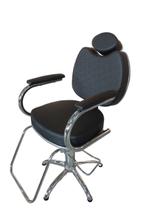 Poltrona Cadeira Para Cabeleireiro Hidráulica Fixa Preto - Bueno Cadeiras