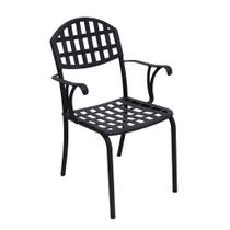 Poltrona Cadeira para Mesa de Jantar e Jardim Modelo Verão em Alumínio Fundido Poltrona Cadeira para Mesa de Jantar e Jardim Modelo Verão em Alumínio Fundido