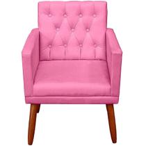 Poltrona Cadeira para Sala de estar Capitone Resistente Escritório Recepção Sala de espera