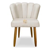 Poltrona Cadeira Pétala Decorativa Suede Penteadeira Sala de Jantar Moderna Elegante Poltrona Cadeira Pétala Decorativa Suede Penteadeira Sala de Jantar Moderna Elegante