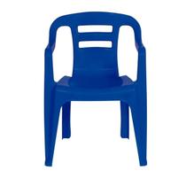 Poltrona Cadeira Plástica Com Apoio De Braço Empilhável Mor
