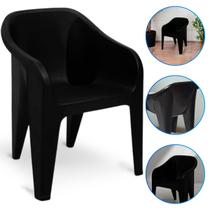 Poltrona Cadeira Plástica Suporta Até 100kg Material Altamente Resistente