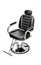 Poltrona Cadeira Reclinável De Barbeiro Com Base - Preto croco - moveis e companhia