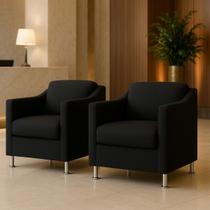 Poltrona Cadeira Sala Recepção Clinicas Auditórios Compacta Astra