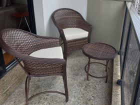 Poltrona Cadeira Varanda Pequena Jardim Sala Área Interna Externa Varanda Fibras