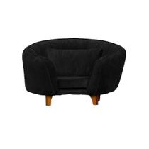Poltrona Cama Caminha Pet Baby Laddi Veludo Preto Dvinn Preto Poltrona Cama Caminha Pet Baby Laddi Veludo Preto Dvinn Preto