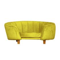 Poltrona Cama Caminha Pet Laddi Veludo Amarelo Dvinn Amarelo Poltrona Cama Caminha Pet Laddi Veludo Amarelo Dvinn Amarelo