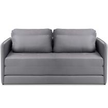Poltrona Cama Casal Retrátil 2 Lugares 152cm Zora K01 Linho Soft Grafite - Lyam Decor Poltrona Cama Casal Retrátil 2 Lugares 152cm Zora K01 Linho Soft Grafite - Lyam Decor