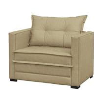 Poltrona Cama Londres Suede Bege D'monegatto Poltrona Cama Londres Suede Bege D'monegatto