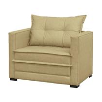 Poltrona Cama Londres Suede Marfim D'monegatto Poltrona Cama Londres Suede Marfim D'monegatto
