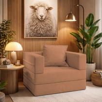 Poltrona Cama Modular Mold Boucle Terracota - Loja Sheep