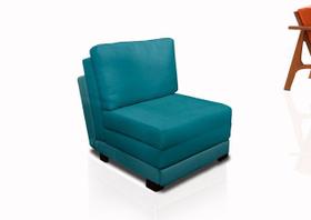 Poltrona Cama Mova_Mm Que Se Transforma em Sofá Cama Solteiro Reclinável Resistente e Confortável Em Cinza