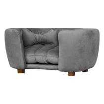 Poltrona Cama Pet Baby Hanna Estofada Tecido Veludo