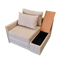 Poltrona Cama Solteiro com Tampo Baú Lateral Direito Tecido Acquablock Poltrona Cama Solteiro com Tampo Baú Lateral Direito Tecido Acquablock